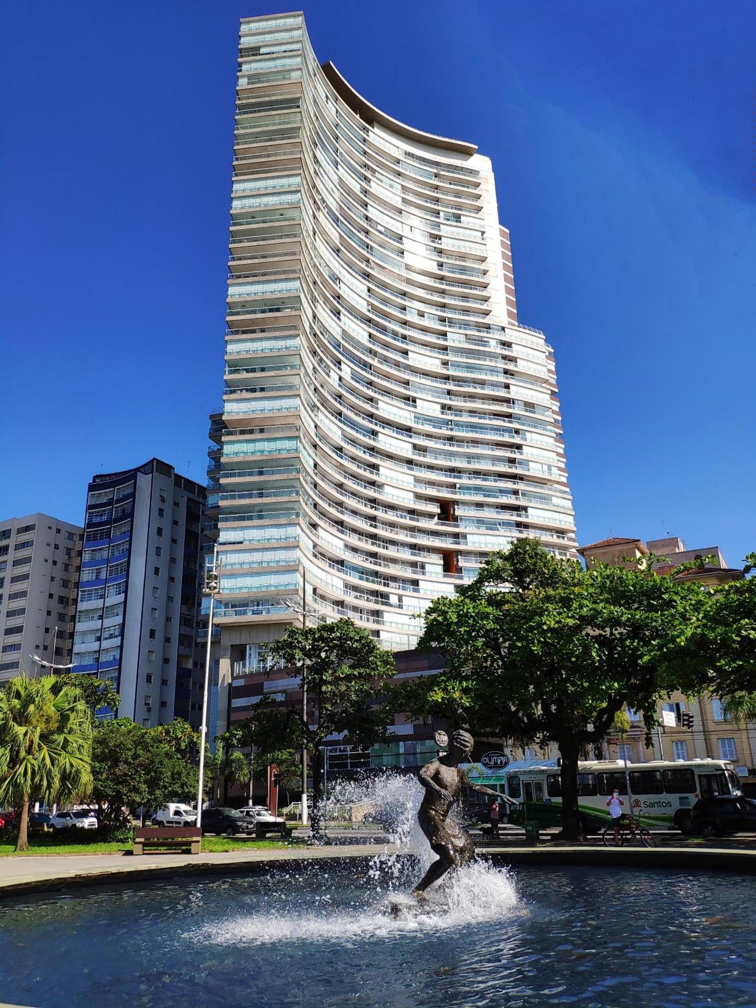 Book Santos - Condominio Unlimited - Apartamento Com Vista Mar E Apartamento Com Vista Piscina ภายนอก รูปภาพ