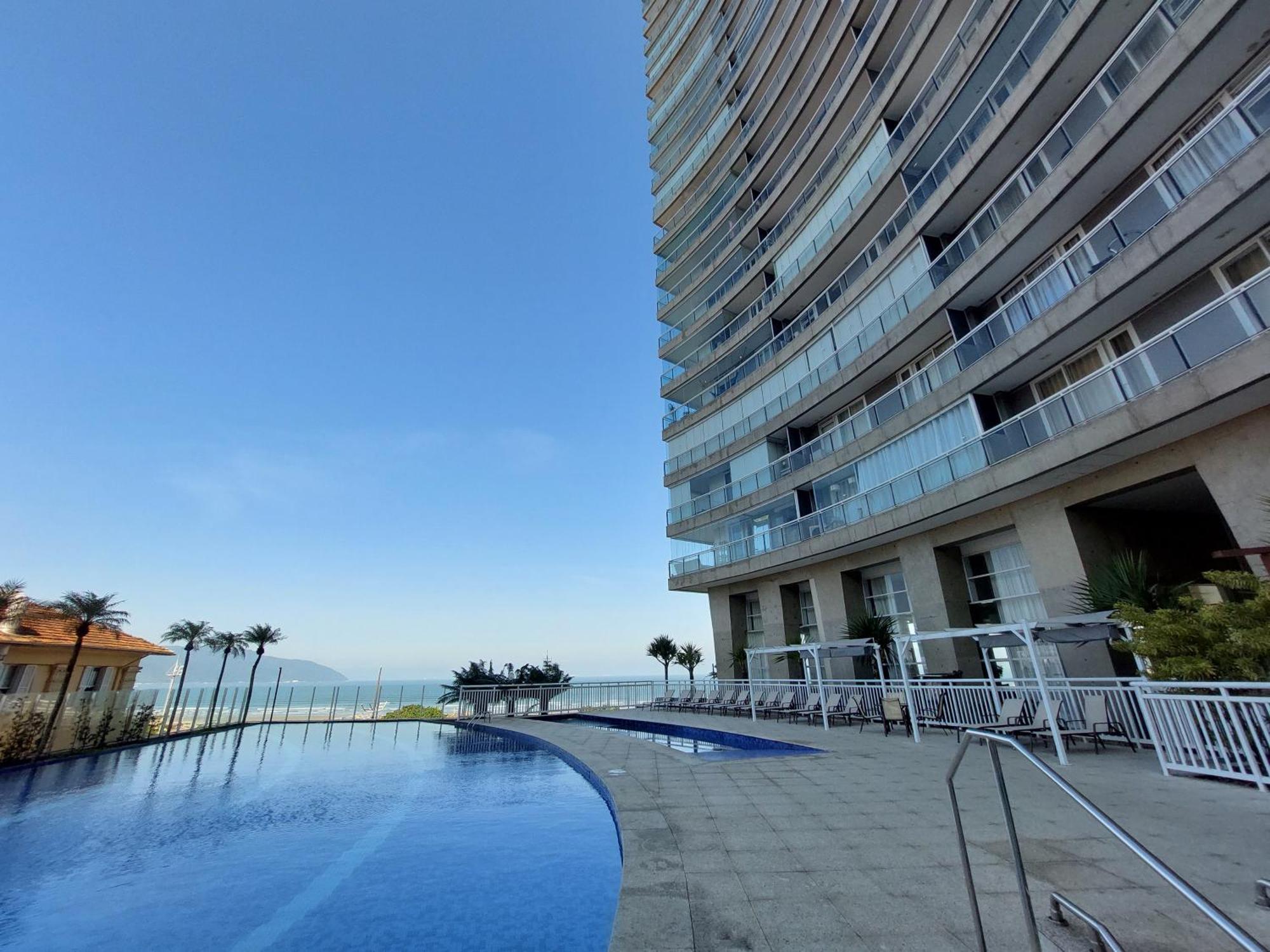 Book Santos - Condominio Unlimited - Apartamento Com Vista Mar E Apartamento Com Vista Piscina ภายนอก รูปภาพ